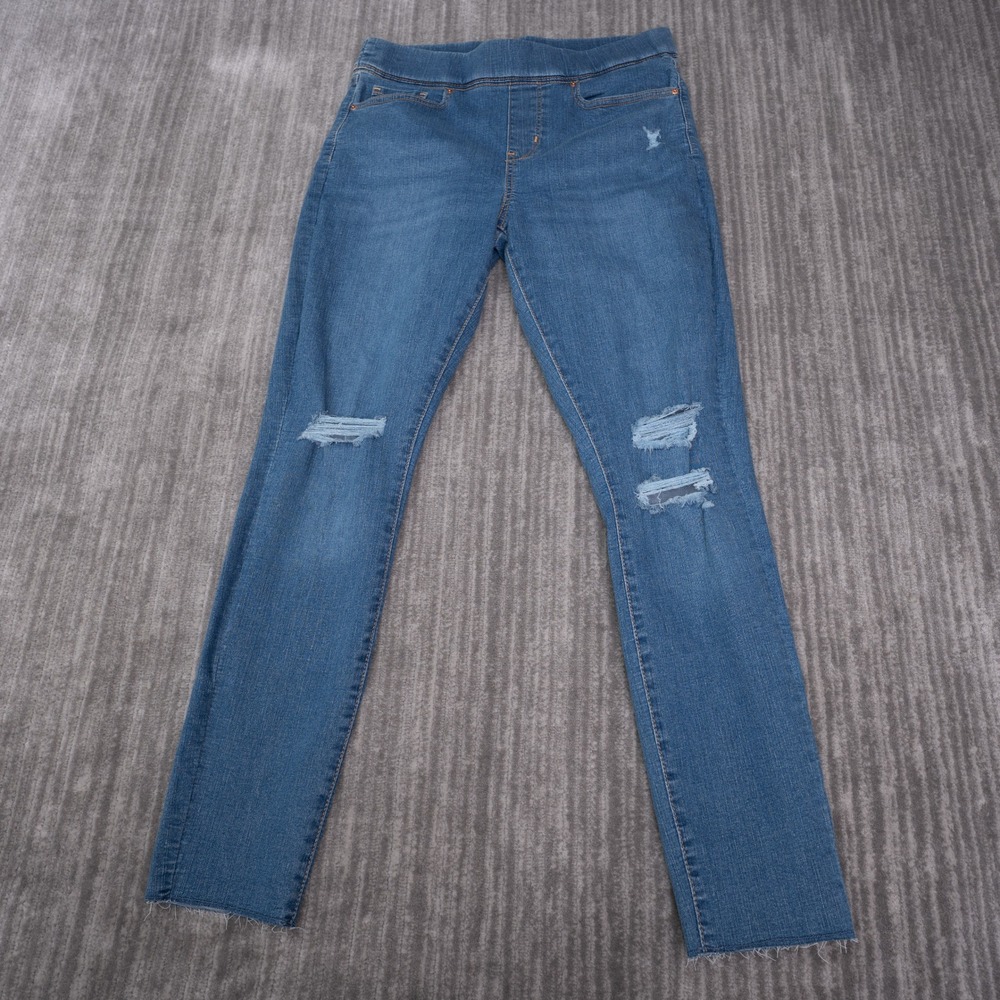 Signature by Levi Strauss Pull-On Skinny Jeans Womens 10 M Blue Distressed
